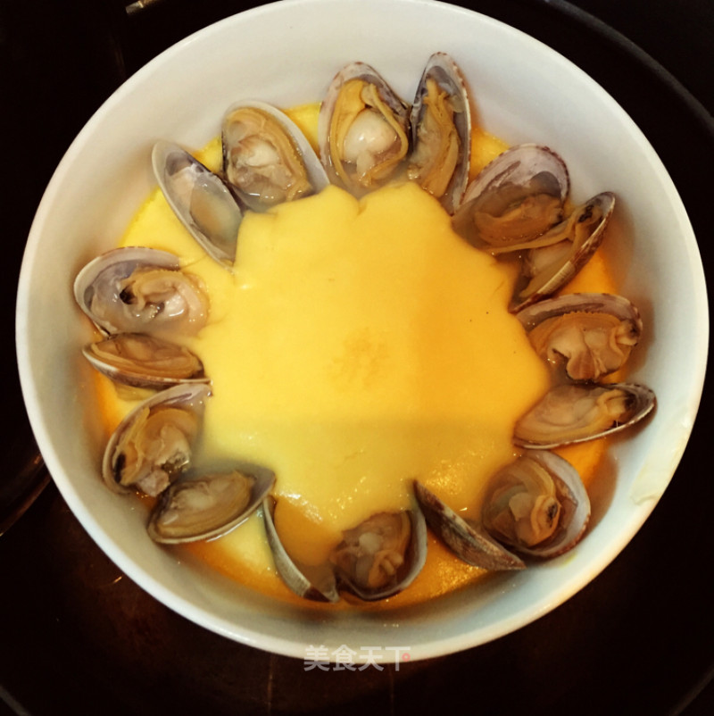 足料超滑嫩蛤蜊蒸蛋的做法