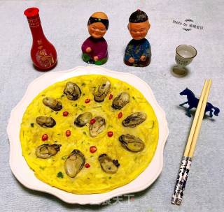 牡蛎金针菇蛋饼的做法步骤：13