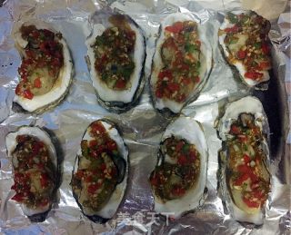 蒜蓉彩椒烤牡蛎的做法步骤：7