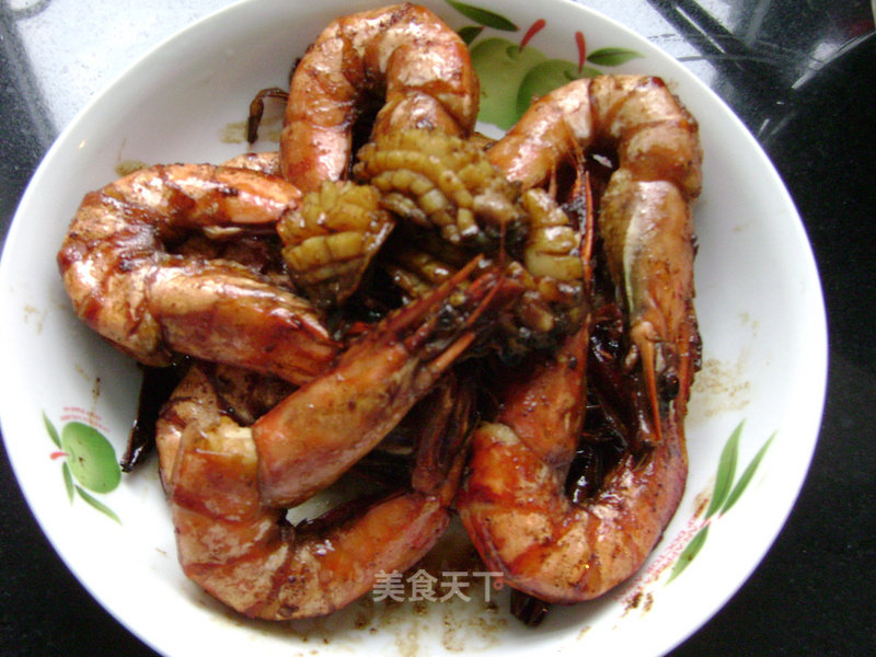 硬菜--鲍鱼吮指虾的做法