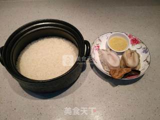 开心果姐姐鲍鱼陈皮肽米煲仔饭的做法步骤：1