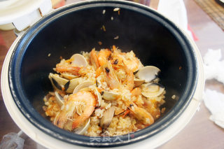 家庭改良版电饭锅——西班牙海鲜饭的做法步骤：11