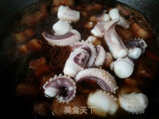 章鱼红烧肉的做法步骤：10