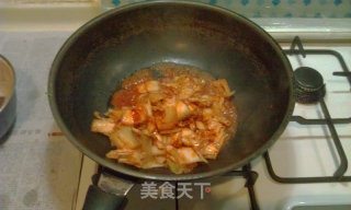 辣白菜炒章鱼的做法步骤：8