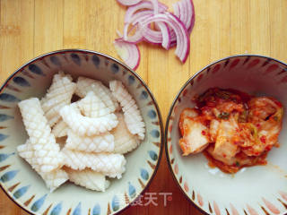 韩式酸辣鱿鱼盖饭的做法步骤：4