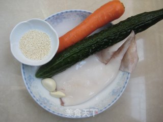 韩式鱿鱼盖浇饭的做法步骤：1