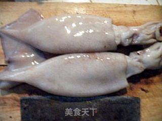 日式照烧烤鱿鱼的做法步骤：1