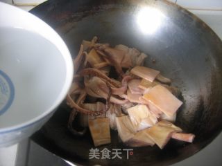 鱿鱼烧肉的做法步骤：6