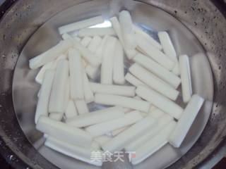 【韩式】鱿鱼红薯炒年糕的做法步骤：5
