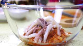 韩式鱿鱼泡菜饼的做法步骤：5