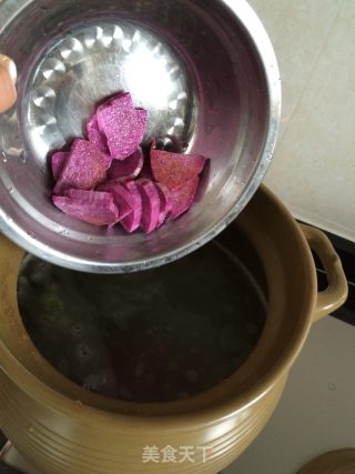 鱿鱼豌豆粥的做法步骤：4
