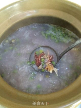 鱿鱼豌豆粥的做法步骤：6