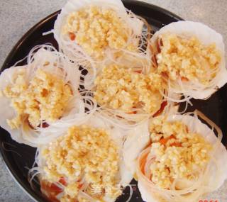 最爱的海鲜简单制作--------蒜茸粉丝蒸扇贝的做法步骤：8