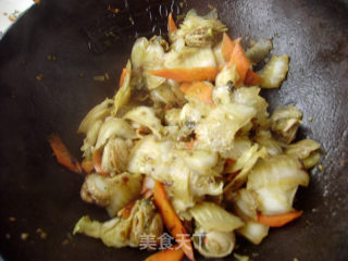 家常菜----扇贝炒白菜的做法步骤：9