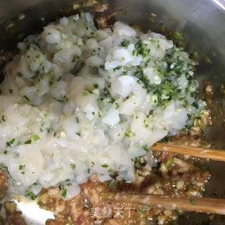 “野菜”荠菜白菜扇贝丁饺子的做法步骤：18