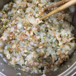 “野菜”荠菜白菜扇贝丁饺子的做法步骤：19