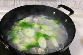 干贝花蛤儿菜汤的做法步骤：9