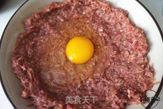 干贝海米蒸肉饼的做法步骤：7