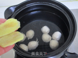 莴笋干贝贡丸汤的做法步骤：5