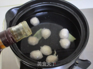 莴笋干贝贡丸汤的做法步骤：6