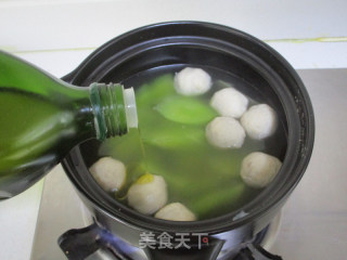 莴笋干贝贡丸汤的做法步骤：9