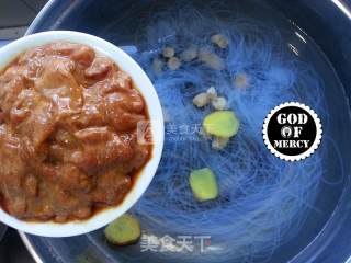 紫菜干贝肉片汤的做法步骤：5