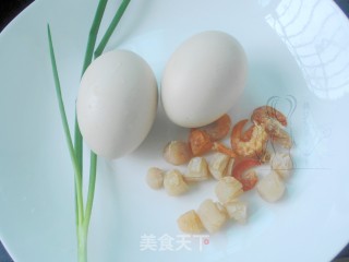 #信任之美#干贝虾米蒸蛋的做法步骤：1
