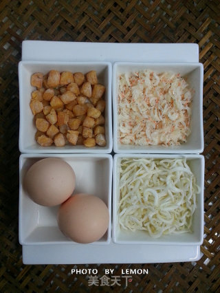 鲜美无敌~春季养生汤羹~干贝银鱼海米蛋羹的做法步骤：1
