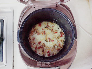 干贝花菇糯米饭 【电饭煲版本】的做法步骤：8