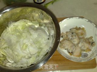 海螺炒白菜的做法步骤：2