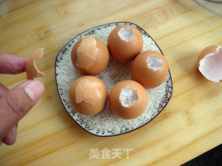 无黄鸡蛋（花菇瑶柱蛋）的做法步骤：14