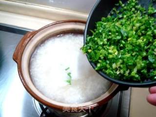 干贝菠菜粥的做法步骤：8