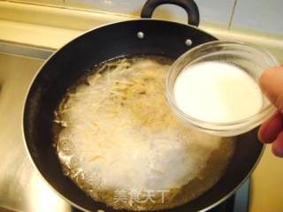 冬季暖身营养汤羹佳品“干贝银丝豆腐羹”的做法步骤：17