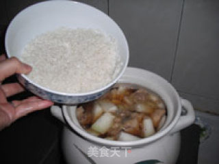 夏季养生调理香粥——荷香冬瓜煲鸭粥的做法步骤：17