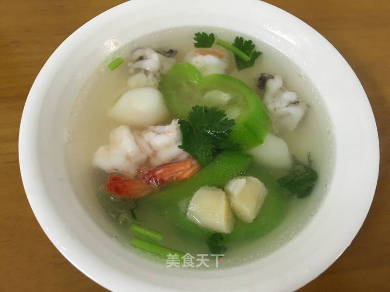 海鲜角瓜汤的做法