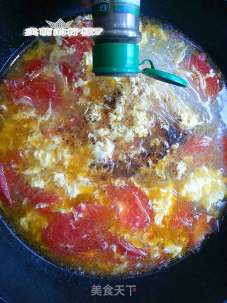西红柿银鱼鸡蛋汤的做法步骤：13