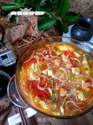 西红柿银鱼鸡蛋汤的做法步骤：14