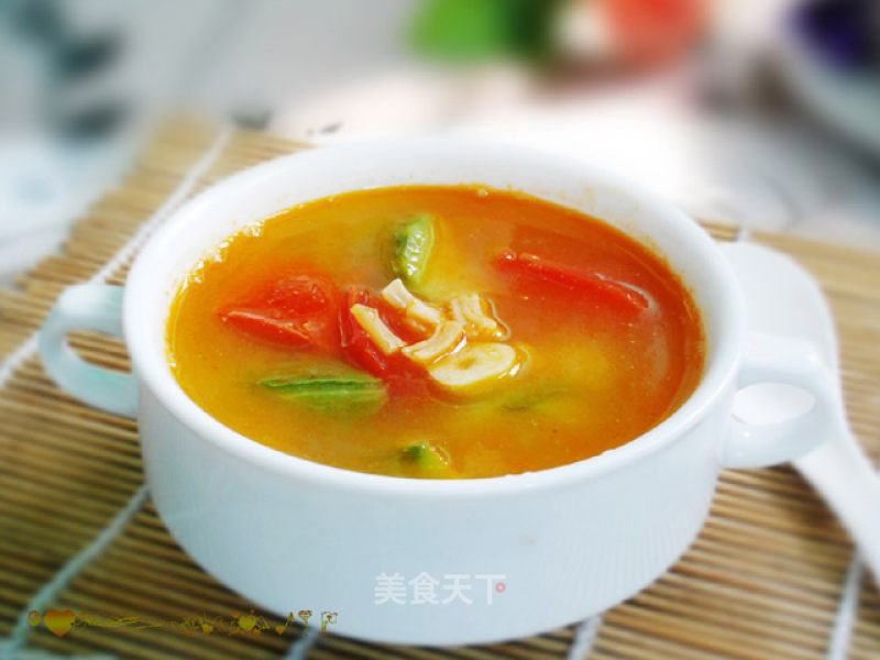 番茄丝瓜汤--生津清暑热的做法