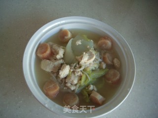 冬季养生菜——金针翡翠奶白汤的做法步骤：9
