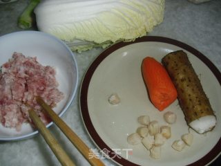 干贝蔬肉包的做法步骤：1