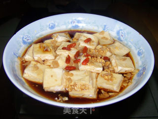 干贝蒸豆腐的做法步骤：6