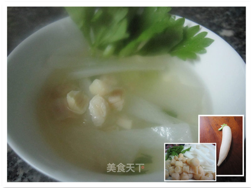 懒人菜--干贝萝卜汤的做法