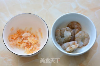 鲜虾瑶柱蒸冬瓜的做法步骤：2