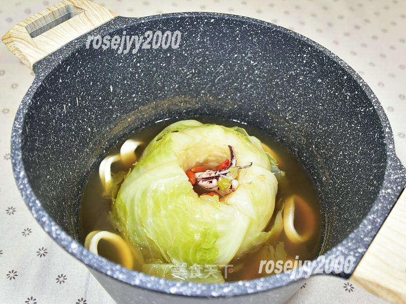 椰菜海鲜汤--润燥汤羹的做法