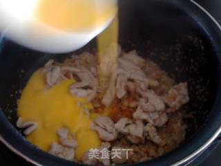 鸡蛋肉片藜麦饭的做法步骤：13