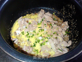 鸡蛋肉片藜麦饭的做法步骤：16