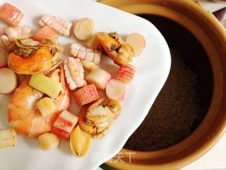 【私房海鲜砂锅粥】---一品美粥满满都是爱的做法步骤：6