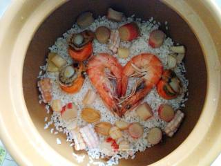 【私房海鲜砂锅粥】---一品美粥满满都是爱的做法步骤：7