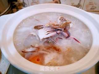 白贝花蟹粥的做法步骤：7