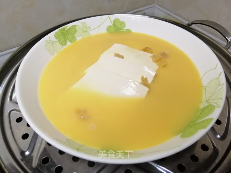 瑶柱豆腐蒸水蛋的做法